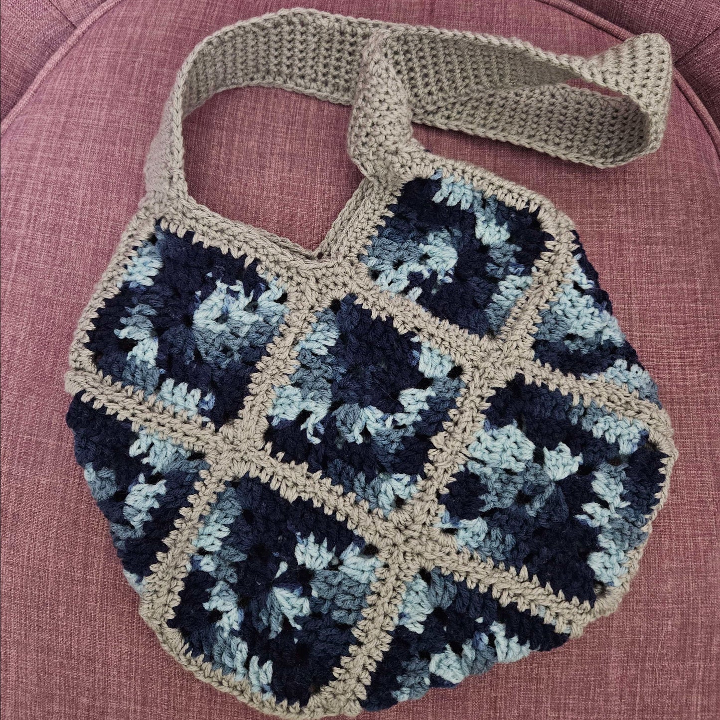 Granny Square Market Bag